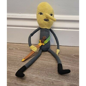 lemongrab跨境新款plush探险活宝公爵周边毛绒玩偶柠檬公仔