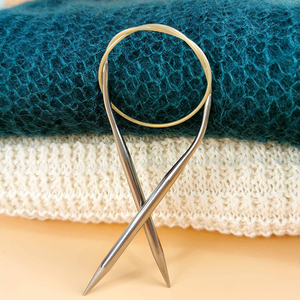 元织40cm袖子环针毛衣环形针进口diy手工编织毛线衣用的环形棒针