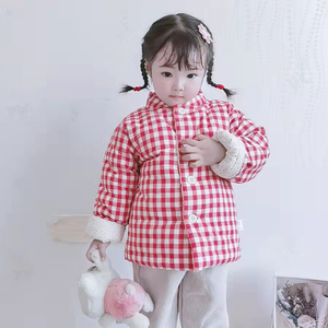 儿童棉花棉袄宝宝手工棉衣女童加厚校服内胆冬季小童婴儿棉服夹棉