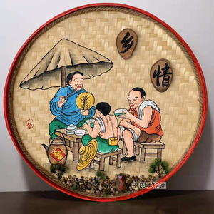 农家乐装饰墙壁画搞笑