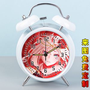 宿命回响 命运节拍动漫响铃闹钟夜光静音走时 二次元超大声闹铃