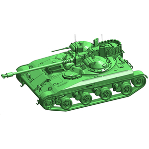 美国T92坦克三维模型素材(stl obj glb)