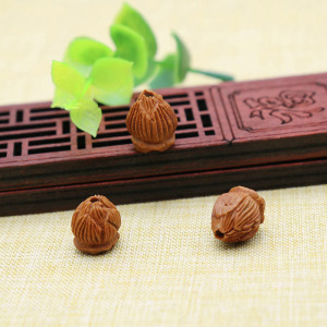 野生老桃核雕 手工桃雕刻 编红绳手链diy饰品 桃篮 龙纹桃核莲花