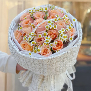 小香风网红花束合肥鲜花同城速递生日闺蜜女神小仙女纪念日配送花