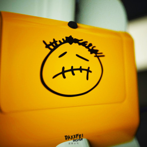 大飞车贴 潮牌travis scott鬼脸 个性车身后窗贴纸摩托车收纳贴花