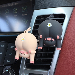 20ving880999淘宝汽车香水猪pp屁屁创意可爱出风口夹香氛车内装饰品