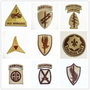 军版原品 美国陆军三色沙漠dcu用  三沙臂章 合集