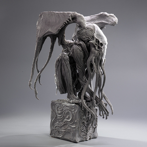 末那末匠丨米山啓介《克苏鲁cthulhu 》白件半成品白模艺术雕像