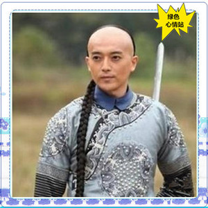 清朝阿哥大辫子假发古代风全头套cos影视剧男侠客拍抖音化妆道具