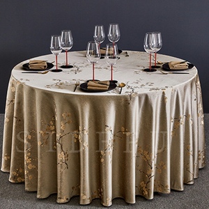 五星级酒店中式宴会厅梅花桌布台布高档餐饮布草口布