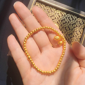 现货国内代购周大福传承 两世欢莲花 蓬串珠 手串221393工968约12