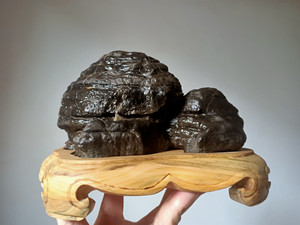 淄博金钱石 奇石 淄博文石 淄博金钱石 摆件 观赏石 原底小山