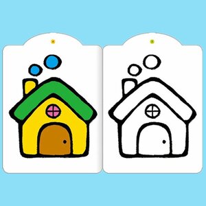 书籍涂鸦涂色填色练习婴幼儿早教认知图书一岁半两岁三岁儿童学画基