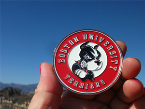 美国当地冰箱贴 波士顿大学 校徽 吉祥物terriers 波士顿11犬