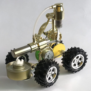 斯特林发动机模型蒸汽物理科普技科学小汽车制作小发电明实验玩具