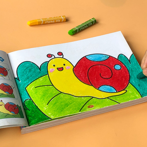 儿童画画本涂色书幼儿园宝宝涂鸦启蒙早教初学者绘画册2岁3-4-5-6