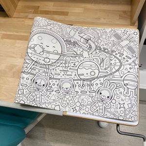 IKEA宜家艾顿斯帕 填色卷宇宙空间10米儿童涂鸦画卷涂色画画纸diy