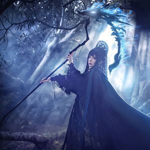 第十行星龙骨墓园道具魔法镰刀死神lolita手作权杖搞死暗黑哥特风