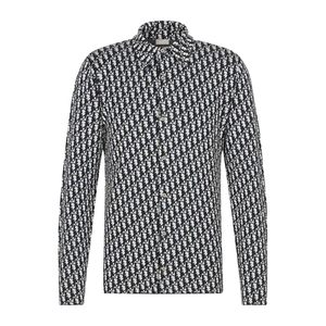 【deluxe】dior迪奥 22ss 男士 印花棉质针织布长袖衬衫023m550at