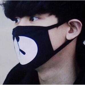 exo朴灿烈同款小熊口罩 超级可爱 秒变萌神 口罩