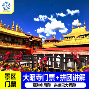 [大昭寺-大门票]西藏旅游拉萨朝圣纯玩