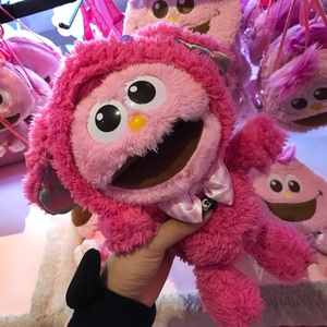日本usj 环球影城 芝麻街 粉色 moppy 美乐蒂合体 毛绒玩具 公仔