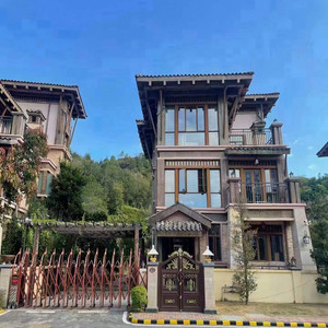 丰顺鹿湖温泉酒店度假村含温泉门票双早套房别墅东南亚木屋0人付款