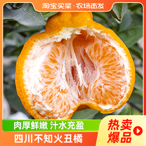 四川不知火丑橘当季新鲜水果整箱5斤礼盒装大果柑橘桔子 聚划算