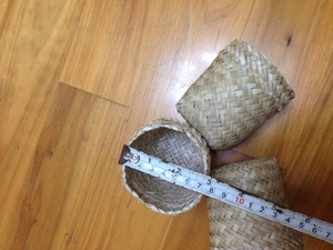 海草编织草包饭袋子,乌米饭袋,口径7厘米高度8至9厘米盐草袋子