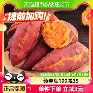 【顺丰包邮】福建六鳌地瓜红薯5斤装单果约350g-500g无丝软糯香甜