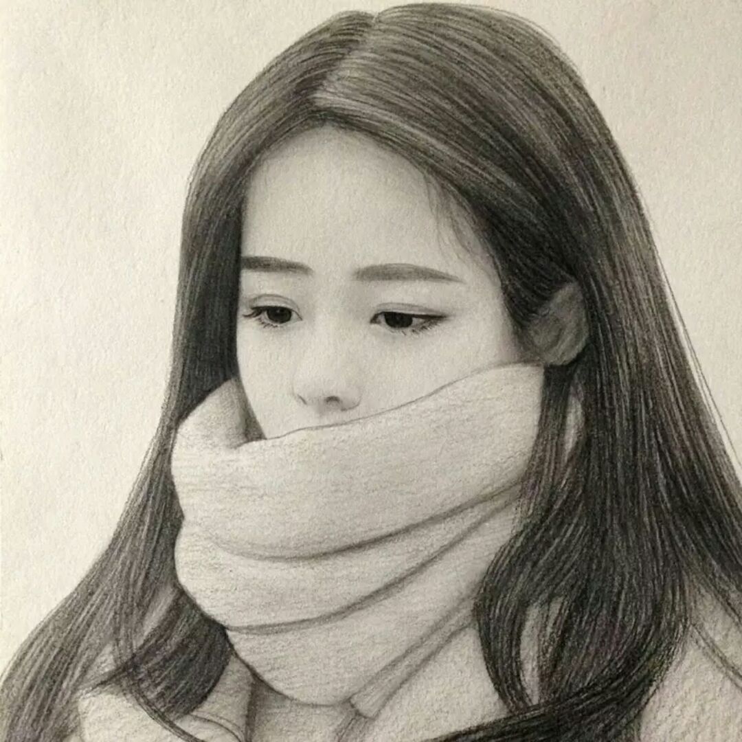 人物头像风景素描水粉师