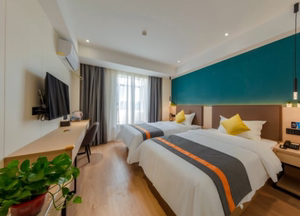 [格林联盟]格盟嘉兴市南湖区梅湾街南湖景区酒店大床房,1.8米大床