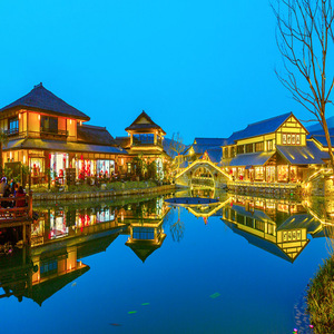 无锡拈花湾拈花客栈/酒店1晚 双人早餐 拈花湾门票