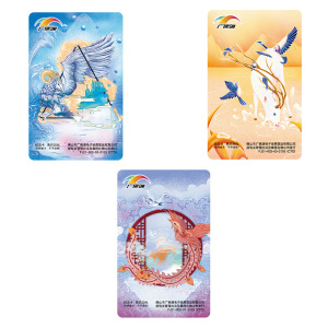 全国交通一卡通广佛通国潮风主题卡岭南通公交地铁卡(一套3张)