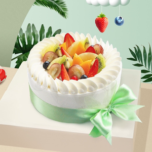仟吉蛋糕 鲜奶水果生日蛋糕 武汉蛋糕同城速递送朋友生日糕点祝福