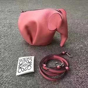 正品代购 LOEWE罗意威 经典款粉色小象包 斜挎包单肩包大象包