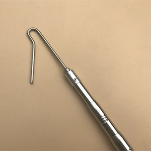 v形无尖摘香椿钩子 1.5米6m10m不锈钢压花伸缩杆 8mm口取物采摘勾