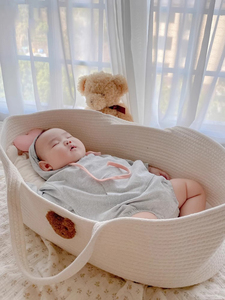 韩国婴儿手提篮移动外出便携式新生儿车载睡篮摇篮宝宝安全睡床