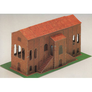 石头房屋房子场景建筑3d立体纸模型diy手工制作儿童益智折纸玩具