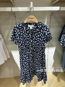 Eland Kids衣恋童装专柜正品24夏女童碎花短袖薄连衣裙EKOWE2322A