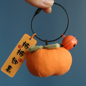 柿柿如意香包diy材料包 柿子香囊端午节艾叶艾草驱蚊手工香袋随身