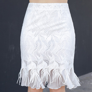 蕾丝花边包臀裙一步裙