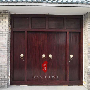 00婷婉之约淘宝实木仿古大门户外庭院门进户双开门农村木门围墙中式