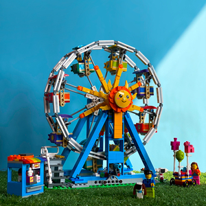 00乖乖儿母婴商城淘宝摩天轮乐高游乐场过山车系列兼容旋转木马男