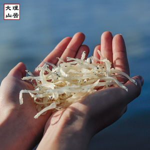 大理山居 洱海野生淡水大银鱼干 宝宝辅食 水产干货无盐日晒100克