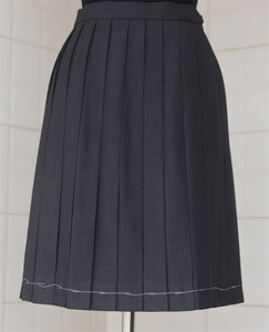 swallowjk家 女生校服制服纯色百褶裙 春秋深灰色jk制服裙24褶