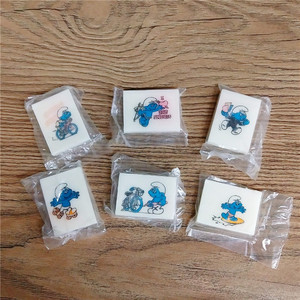 708090年代怀旧经典收藏老式蓝精灵橡皮擦橡皮擦复古文具