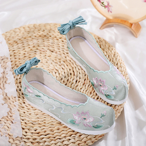 古风鞋子女汉服鞋内增高古装鞋配汉服的鞋子复古民族风女鞋古代鞋