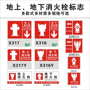 消防器材安全标识牌铝板