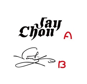 明星签名贴 灯眉贴 反光个性汽车贴纸 周杰伦签名车贴 jay